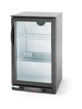 Barkoelkast - 86 Liter - 1-Deurs - Glazen Deur - Geventileerd - Zilver - Arktic