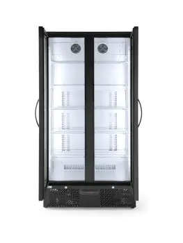 Koelkast - 384 Liter - 2-Deurs - Glazen Deur - Geventileerd - Zwart - Arktic