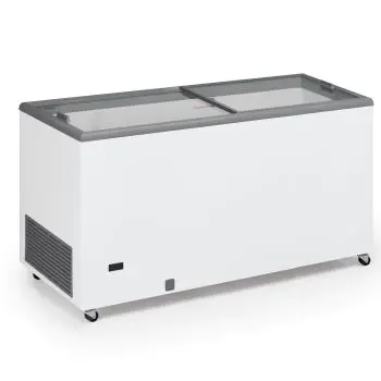 Ijsconservator - Glazen Schuifdeksel - 500 Liter - Wit - 230V - G-Line