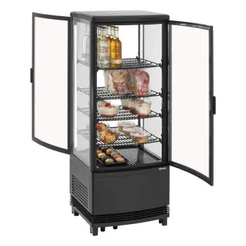 Mini Koelvitrine 98L2T - Zwart - Bartscher