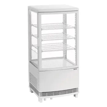 Mini Koelvitrine 75L2T - Wit - Bartscher