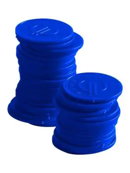 Consumptiemunten - Blauw - Plastic - Hendi - 665121