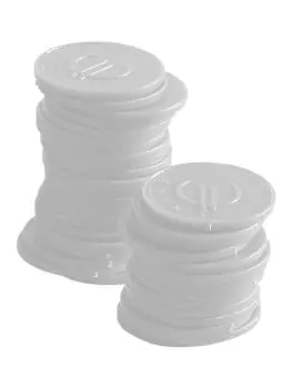 Consumptiemunten - Wit - Plastic - Hendi - 665152