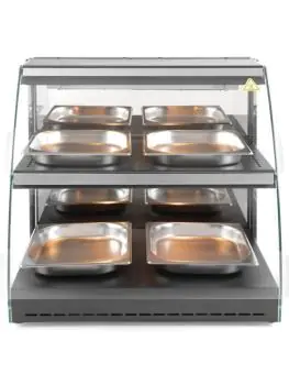 Warmhoudvitrine - Quartz Tweelaags - Hendi - 233962