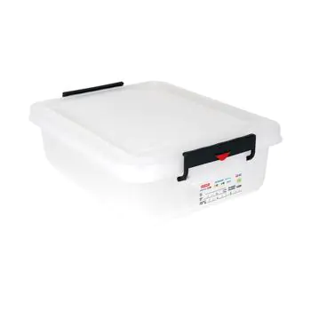 Voedselcontainer - H 15.9 x 39.6 x 530 CM - 1.932 KG - Polyethyleen - Transparant - 30 Liter - -40°C / +90°C - Clip Sluiting - Araven - 962205