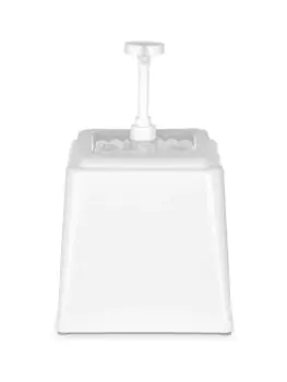 Sausdispenser - Met Pomp - 2.5 Liter - Wit - H 32.7 x 21 x 22.4 CM - Hendi - 203545