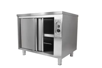 RVS Warmhoudkast - Schuifdeuren - H 85 x B 160 x D 70 CM - G-Line