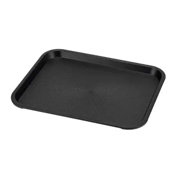 Dienblad - Fast Food - Zwart - Polypropyleen - L 53 x B 32.5 CM - G-Line