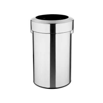 Prullenbak - 70 L - Zilver - Staal - Bolero