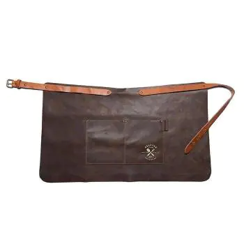 Schort Authentic - Kort - Cognac - Leer - G-Line
