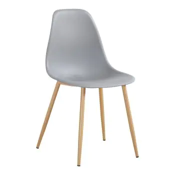 Stoel Luana - Lichtgrijs / Houtlook - G-Line