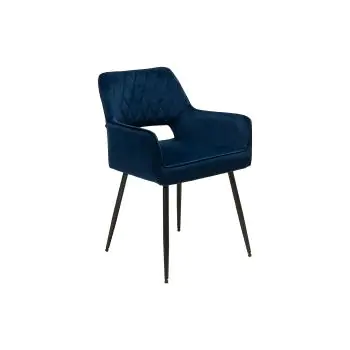 Stoel Mieke - Donkerblauw - Velvet - G-Line