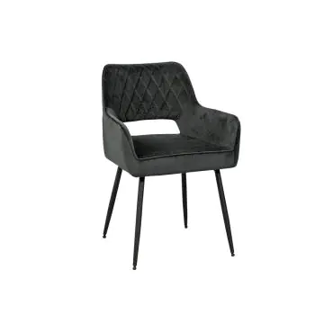 Stoel Mieke - Antraciet - Velvet - G-Line