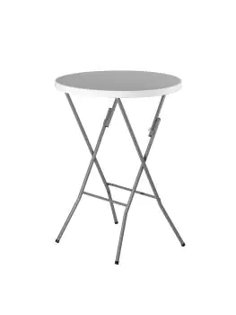 Statafel - Rond - Inklapbaar - Grijs - Ø 80 x H 110 CM - G-Line