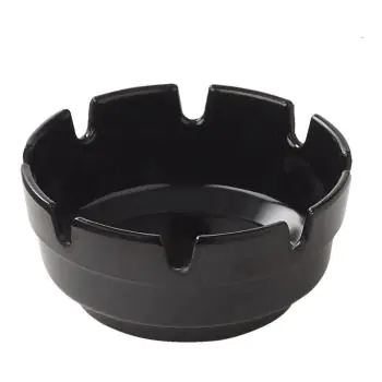 Asbak - Rond - Zwart - Melamine - Ø10 - G-Line
