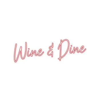 Neon verlichting tekst - Wine & Dine - LED - RGB Multicolor - G-Line