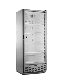 Koelkast - 455 Liter - 1-Deurs - Glazen Deur - RVS - Saro
