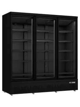 Koelkast - 1246 Liter - Glazen Deur - Zwart - Saro