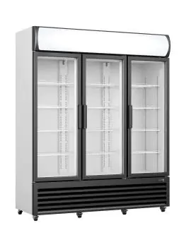 Koelkast - 975 Liter - Glazen Deur - Zilver - Saro
