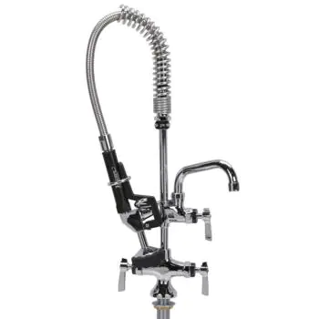 Voorspoeldouche - Kraan - Laag Model - Zilver - RVS - H 71.6 x B 31.8 x D 25.2 CM - Encore