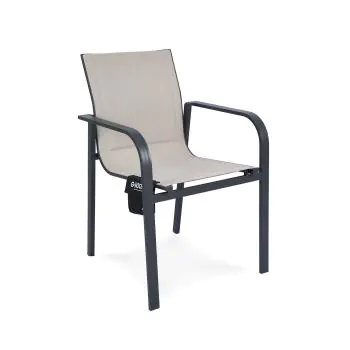 Verwarmde horeca terrasstoel – Inclusief Accu - Beige - G-HOOST