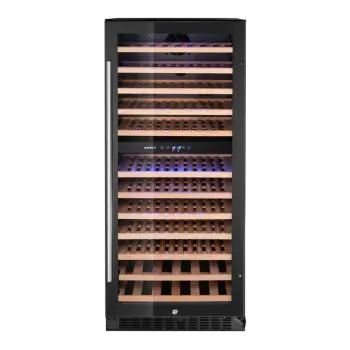 Wijnklimaatkast - Glazen Deur - 1-Deurs - 265 L - 92 Flessen - Hendi