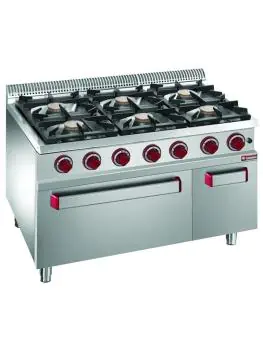 Gasfornuis - Elektrische Convectieoven - 6 Pitten - Diamond - G7/6BFEVA11