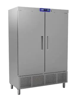 Vrieskast - 1100 Liter - 2 Deurs - H 206.5 x 138.5 x 72 CM - RVS - Diamond - HE1412/R2