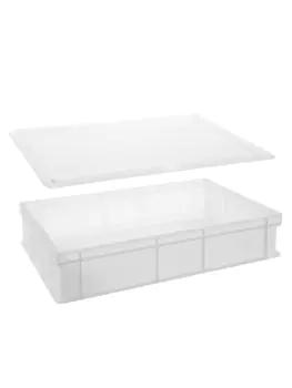 Deksel voor pizzabollenbak - 60 x 40 CM - Wit - Hendi - 880968