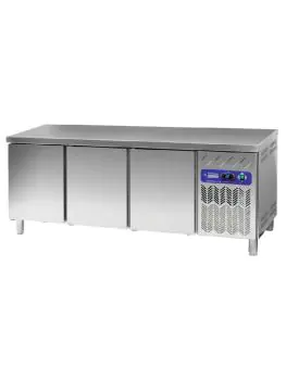 Koelwerkbank - 3 deurs - 550 Liter - H 90 x 201.7 x 80 CM - Motor rechts - Diamond - DP202/PC-R2