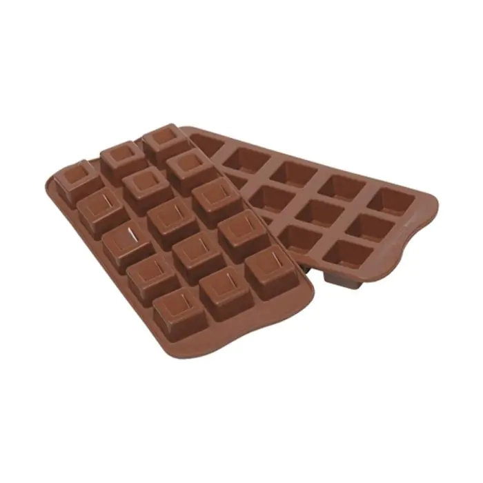 Bakmat Cubo - 22 x 11 CM - 0.07 KG - Silicoon - Bruin - 0.01 Liter - -60°C / +230°C - Silikomart - 070031 070031 €7.20 Bakmatten