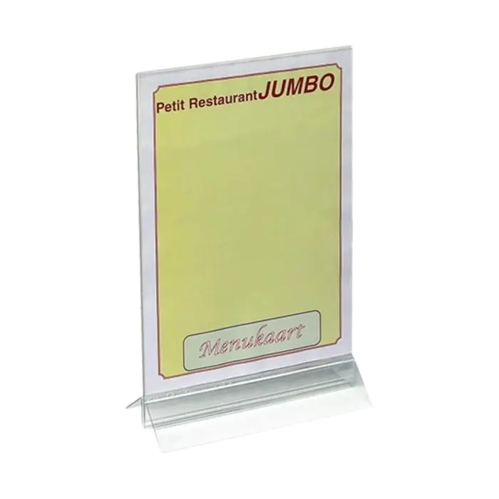 Menu Standaard - H 34 x 21 x 8 CM - 0.3 KG - plexiglas - Transparant - 880015 880015 €10.65 Tafelaccessoires