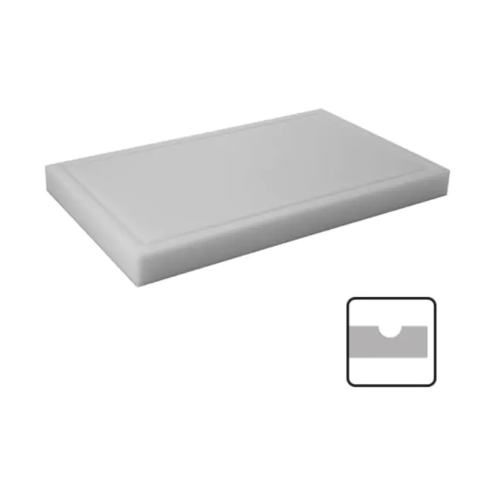 Snijblad - 60 x 33 CM - 7.6 KG - Polyethyleen - Wit - Caterchef - 882016 882016 €59.50 Snijbladen / planken