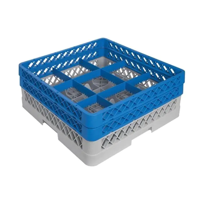 Bekerglazenkorf - H 18 x 50 x 50 CM - 0.01 KG - Polypropyleen - Bekerglazenkorf - CaterRacks - CR0912 CR0912 €24.65 Afwaskorven voor bekerglazen