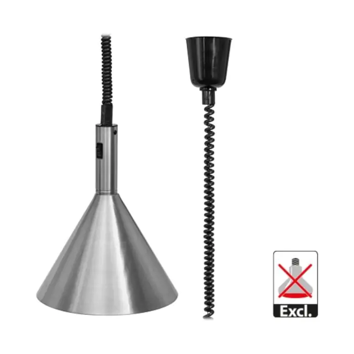 Warmhoudkap - H 36 CM - 0.894 KG - Ø27 CM - 220 - 240 V - Aluminium - 093040 E093040 €218.40 Warmhoudlamp