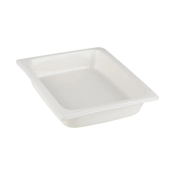 Gastronormbak - 1/2 GN - H 6 x 32.5 x 26.5 CM - Porselein - Wit - 130612 E130612 €21.95 Gastronorm bakken