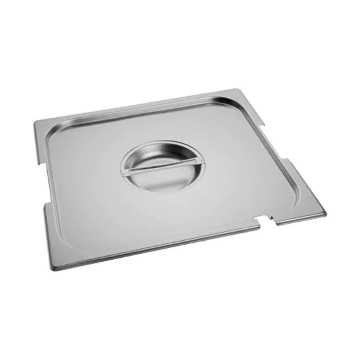 Deksel Gastronorm - 2/3 GN - 35.4 x 32.5 CM - RVS - Met Lepel En Greep Uitsparing - Caterchef - 953435 E953435 €13.45 GN deksels lepeluitsparing