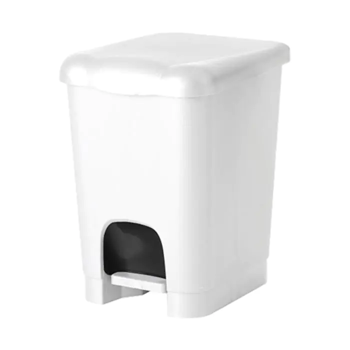 Pedaal Afvalbak - H 39 x 27 x 32 CM - 1.5 KG - Polypropyleen - Wit - 20 Liter - 956150 E956150 €13.50 Afvalbakken
