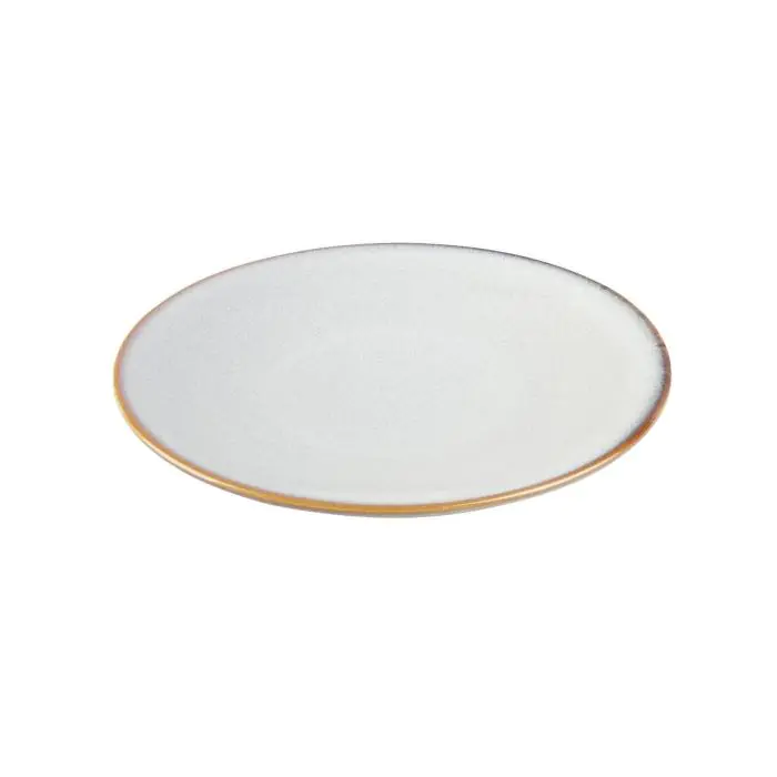 Bord - 6 stuks - Grijs - Porselein - Ø 23 x H 2.7 CM - Olympia FU188 €91.98 Borden