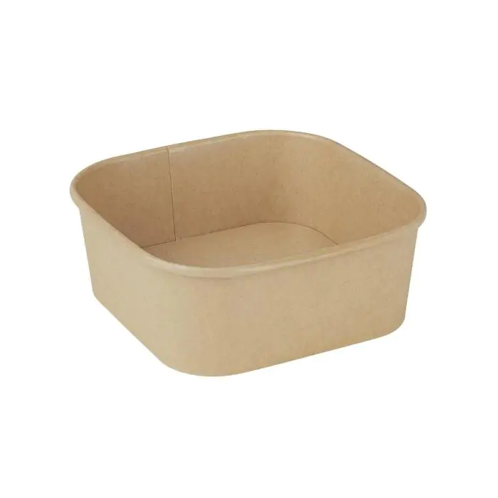 Vierkante Container - 300 Stuks - Papier - Fiesta Recyclable HW017 €63.99 Wegwerp verpakkingen
