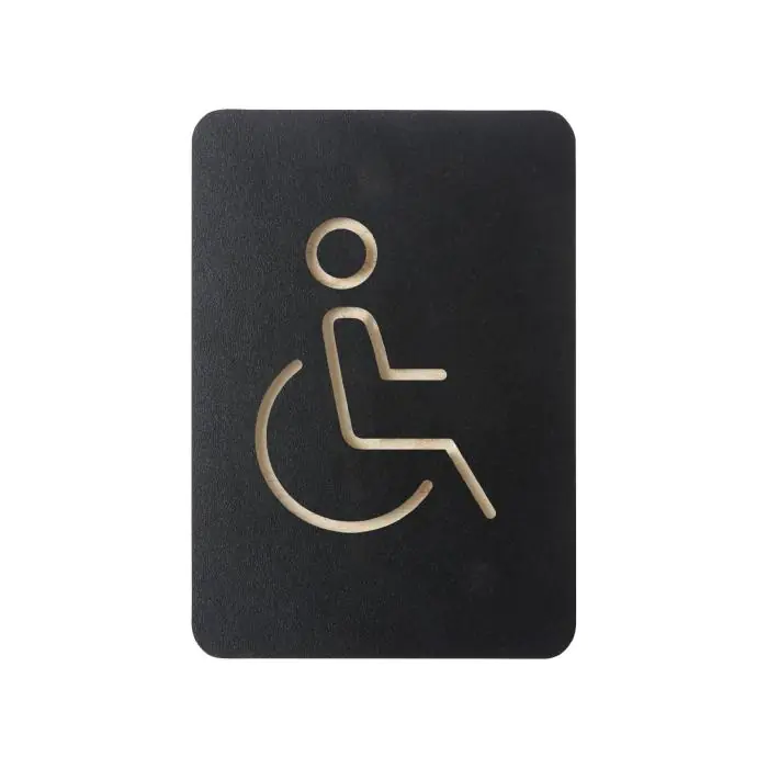 Pictogram Bord Rolstoel - Zwart - DTM Primera HU474 €14.99 Tekstplaatjes