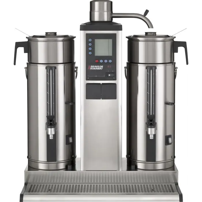 Koffiemachine B5 - Gemalen Koffie - Digitaal - Aftapkraan - 10 L - 400V - Bravilor 4.100.201.110 €3,117.00 Rondfilter apparatuur
