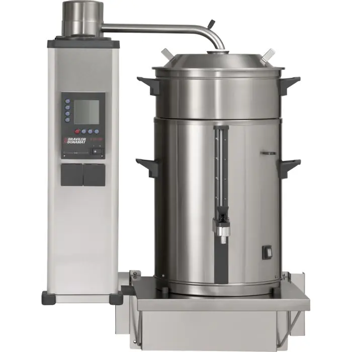 Koffiemachine B20 W L/R - Gemalen Koffie - Digitaal - Aftapkraan - 20 L - 400V - Bravilor 4.321.901.110 €3,312.00 Rondfilter apparatuur
