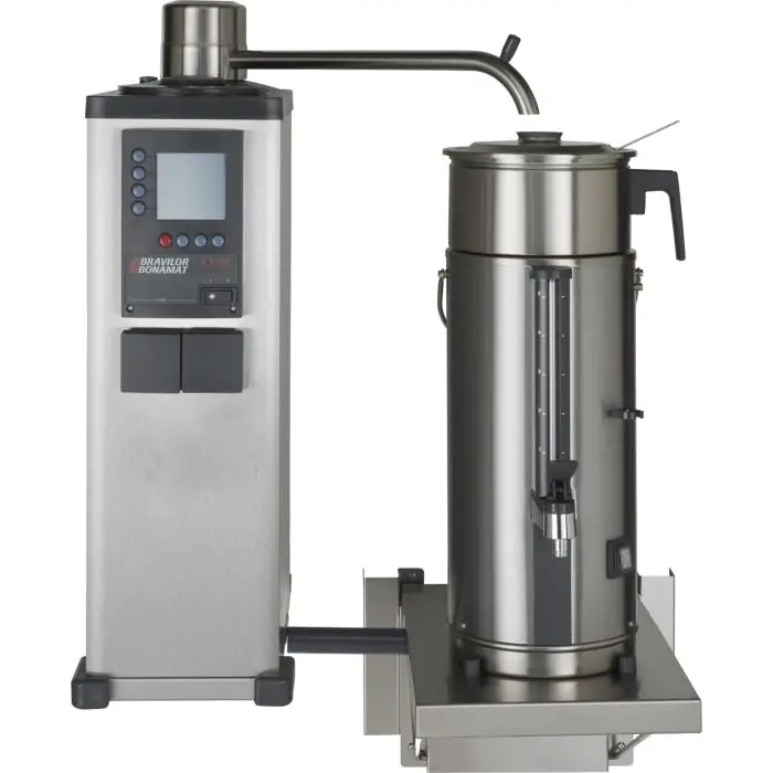 Koffiemachine B5 W L/R - Gemalen Koffie - Digitaal - Aftapkraan - 5 L - 400V - Bravilor 4.101.501.110 €2,375.00 Rondfilter apparatuur