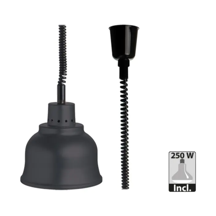 Warmhoudkap - Hoogte Verstelbaar - H 22 CM - Zwart - 250 W - 220-240V - Caterchef E508321 €103.25 Warmhoudlamp