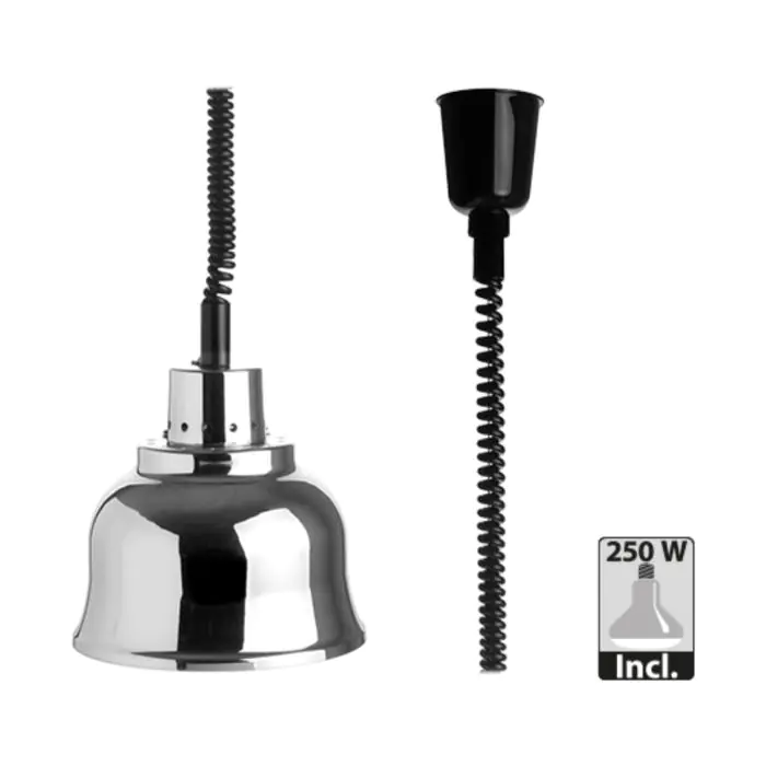 Warmhoudkap - Hoogte Verstelbaar - H 22 CM - Aluminium - 250 W - 230V - Caterchef E508323 €103.25 Warmhoudlamp