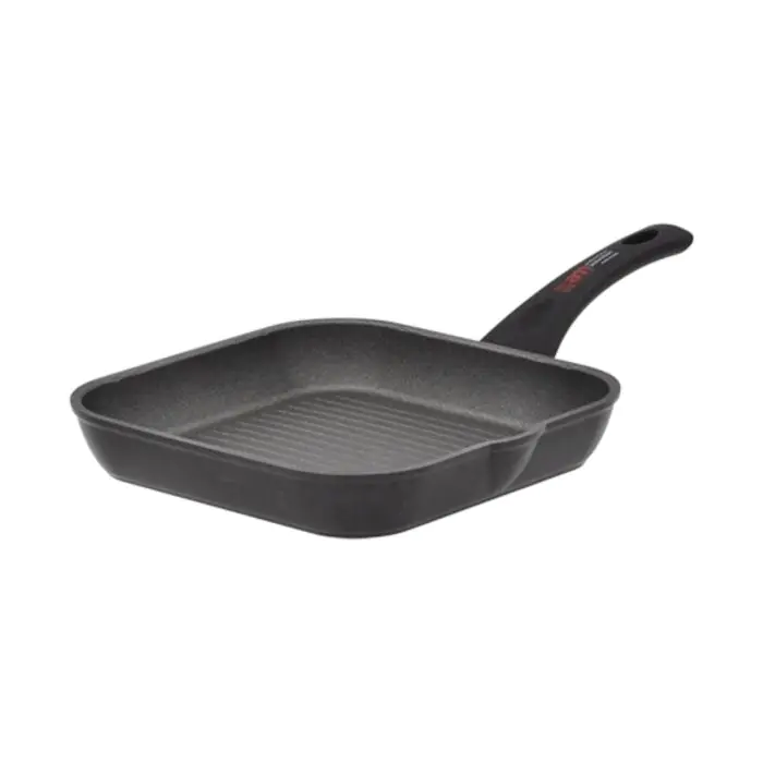 Grillpan - Anti-Aanbak - Aluminium - H 4.4 x B 24 x D 24 CM - Accademia Mugnano E830120 €57.99 Grillpan