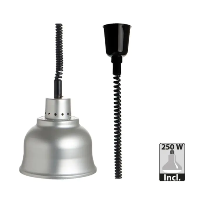 Warmhoudkap - Hoogte Verstelbaar - H 22 CM - Zilver - 250 W - 220-240V - Caterchef E508320 €104.16 Warmhoudlamp