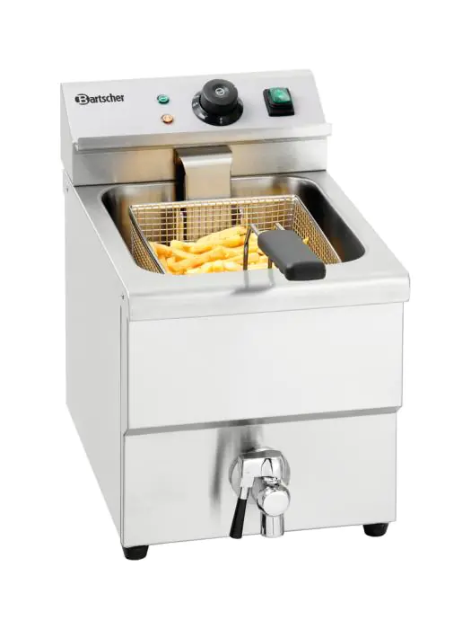 Friteuse - 8 Liter - Aftapkraan - 230V - Bartscher - A150307 A150307 €246.75 Friteuses 230 volt