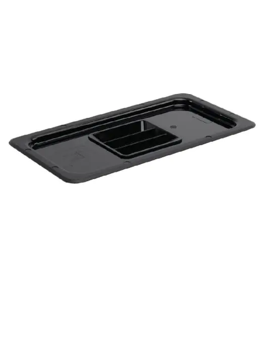 Deksel gastronormbak - 1/3 GN - Zwart - H 2.5 x 32.5 x 17.6 CM - Polycarbonaat - Vogue - U476 U476 €5.79 GN bakken zwart